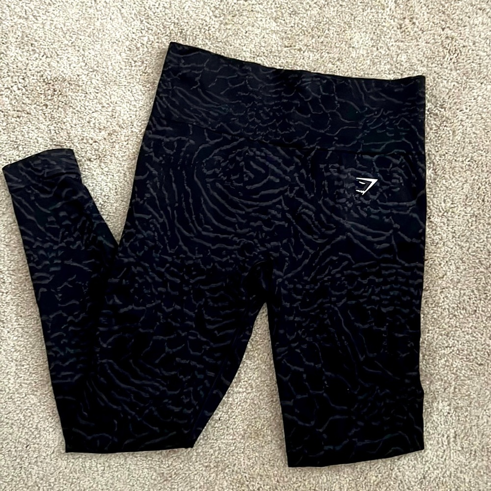 Gymshark Adapt Animal Seamless Legging in Black - Size Small